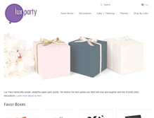 Tablet Screenshot of luxparty.com
